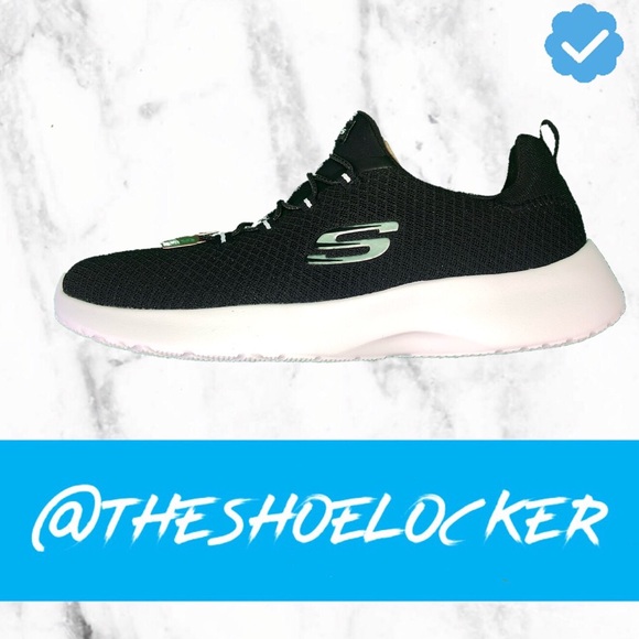 NEW Skechers DYNAMIGHT Black/White - Picture 5 of 8